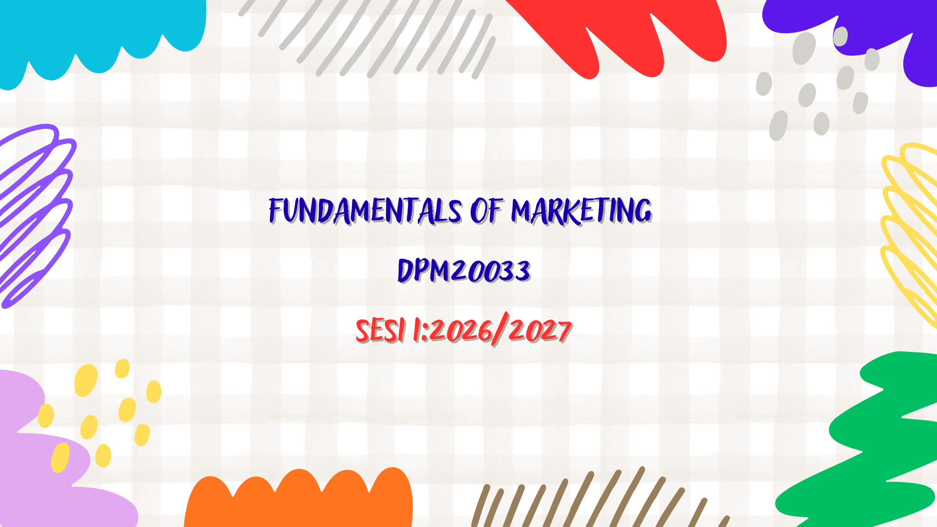 DPM20033 FUNDAMENTALS OF MARKETING